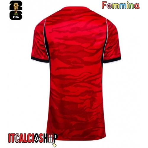 Repubblica di Corea Prima Maglia Femmina Mondiali 2026 Manica Corta